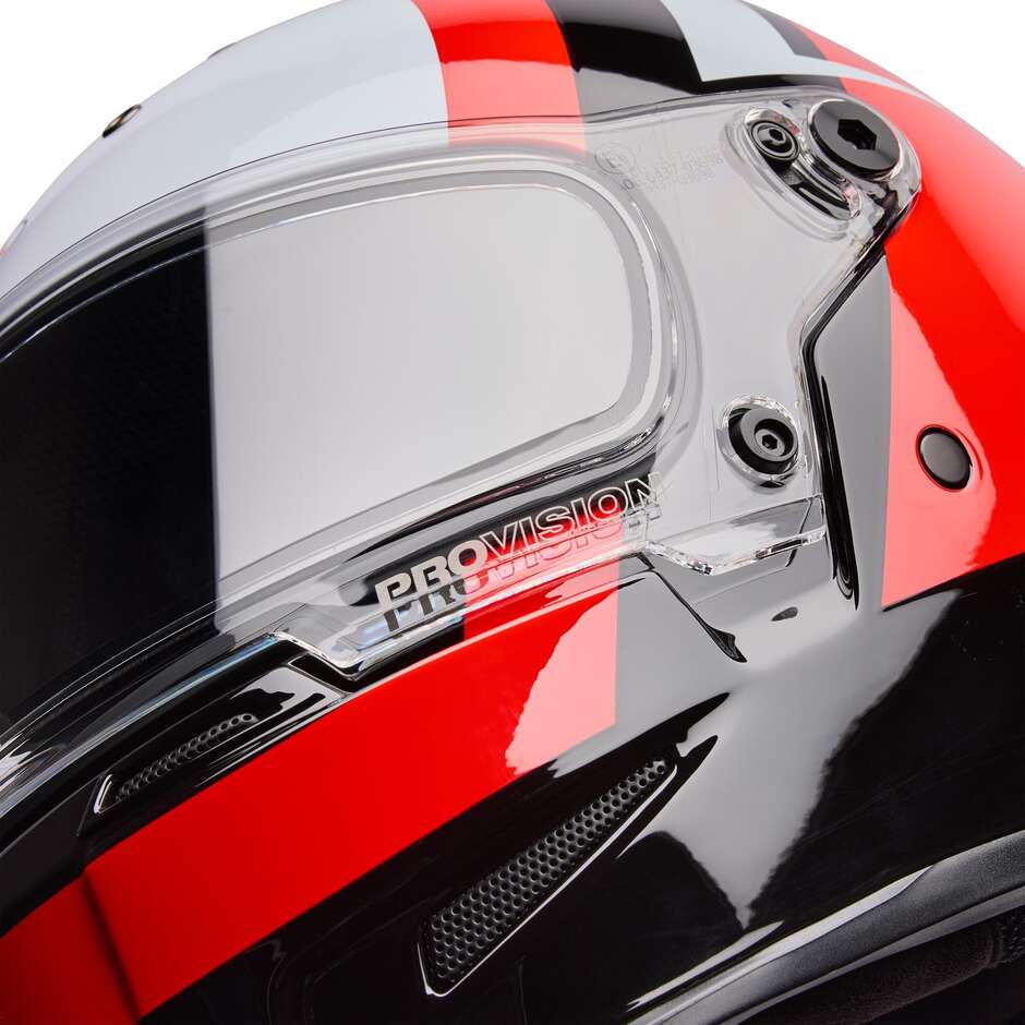 Bell ELIMINATOR SIDETRACK Motorradhelm Rot Schwarz