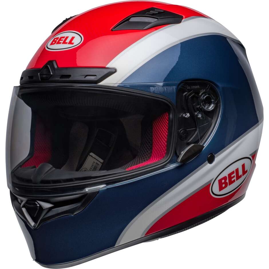 Bell Integral Motorradhelm QUALIFIER DLX MIPS CLASSIC NAVY Rot