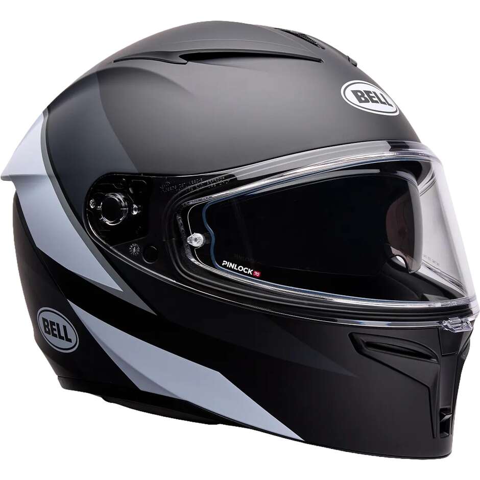Bell LITHIUM FLIP Motorradhelm Schwarz Weiß