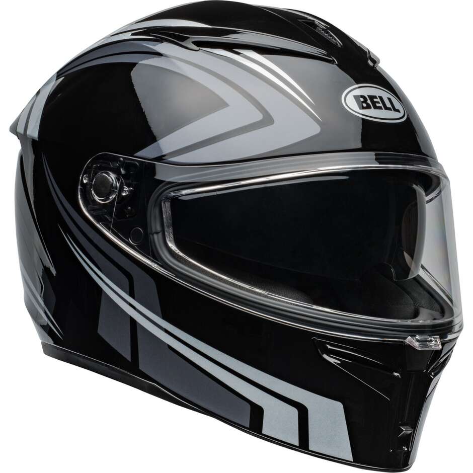 Bell LITHIUM JETSTREAM Full Face Motorcycle Helmet Black Silver