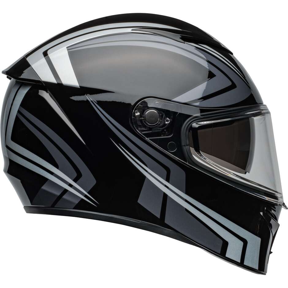 Bell LITHIUM JETSTREAM Full Face Motorcycle Helmet Black Silver