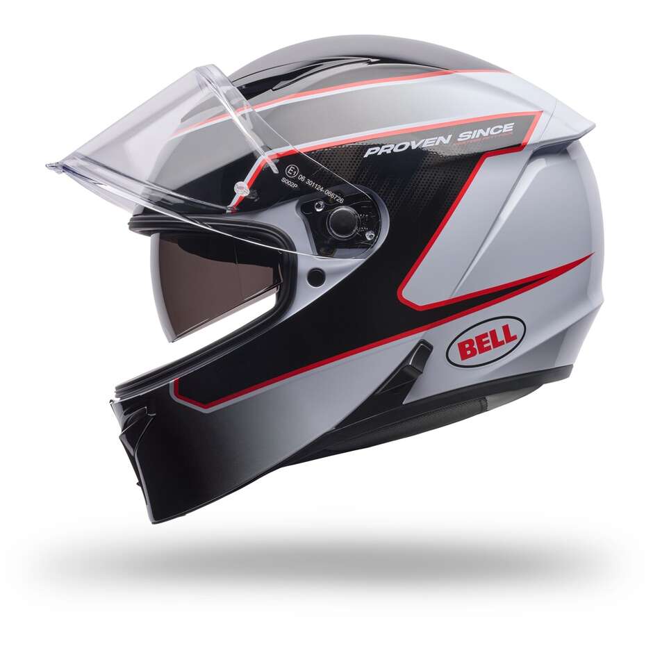 Bell LITHIUM MIPS FLUX Full Face Motorcycle Helmet White Black Red