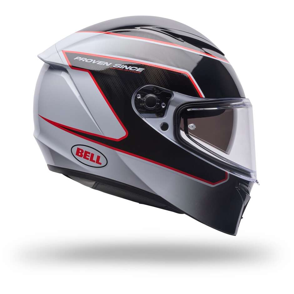 Bell LITHIUM MIPS FLUX Integralhelm für Motorräder, Weiß, Schwarz, Rot