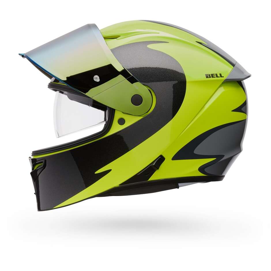 Bell LITHIUM MIPS PLUS FLUID Fluo Yellow Motorcycle Helmet