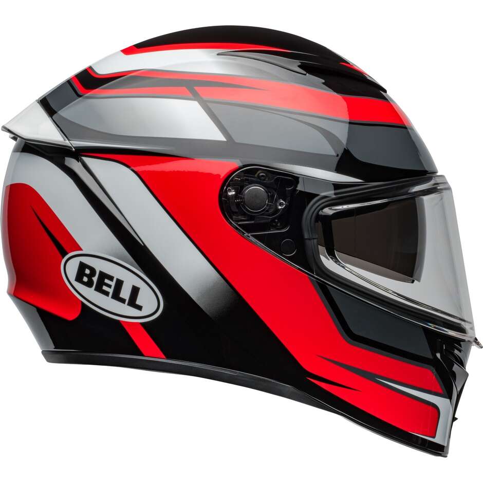 Bell LITHIUM MIPS PODIUM Integral-Motorradhelm Schwarz Rot