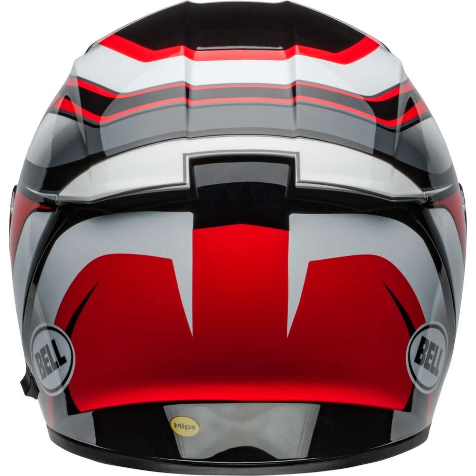 Bell LITHIUM MIPS PODIUM Integral-Motorradhelm Schwarz Rot