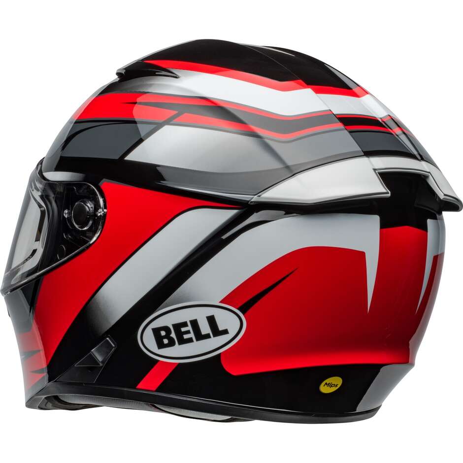Bell LITHIUM MIPS PODIUM Integral-Motorradhelm Schwarz Rot