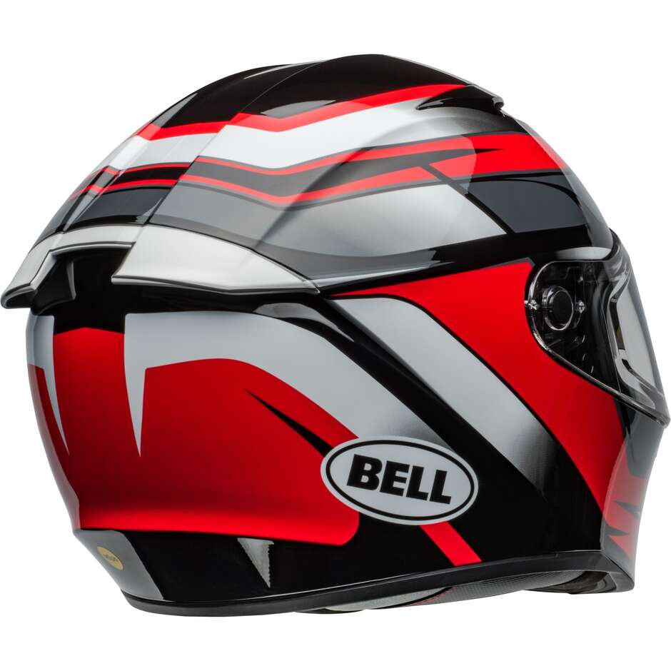 Bell LITHIUM MIPS PODIUM Integral-Motorradhelm Schwarz Rot