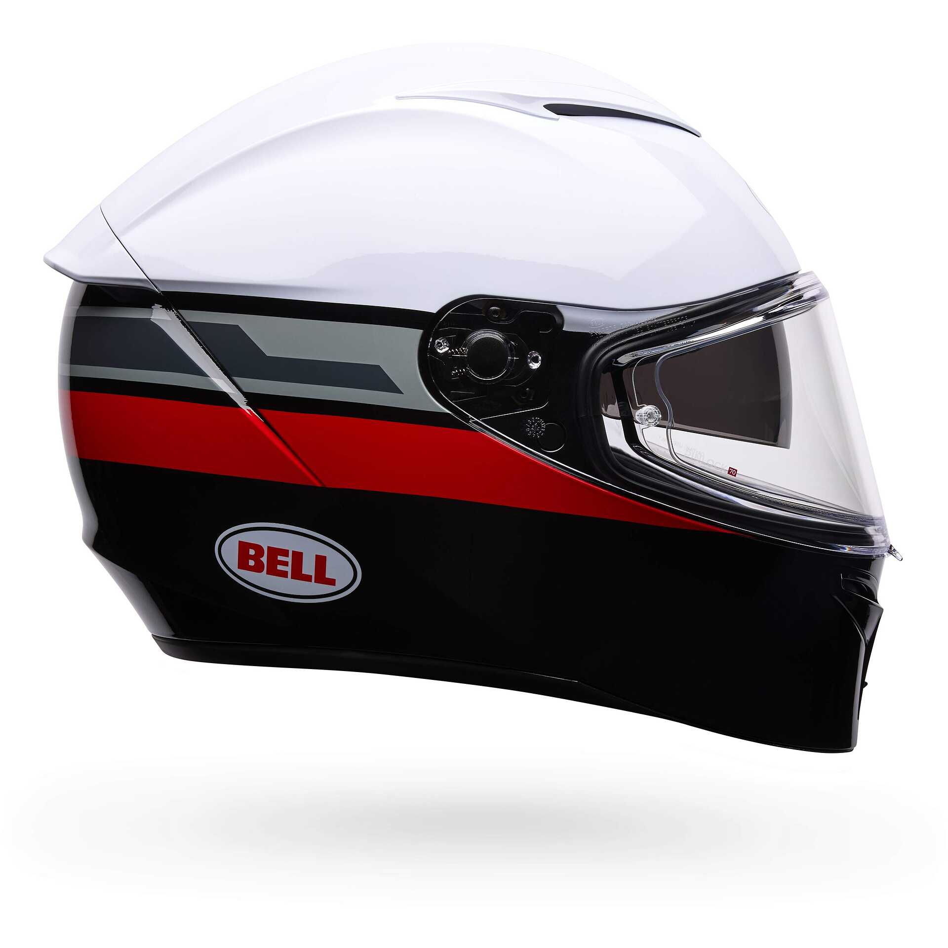 Bell LITHIUM MOTION Motorcycle Helmet White Red For Sale Online