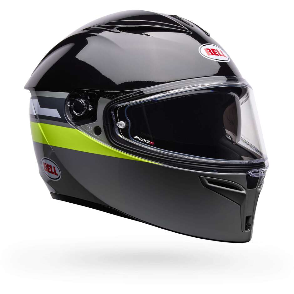 Bell LITHIUM MOTION Motorradhelm Grau Grün