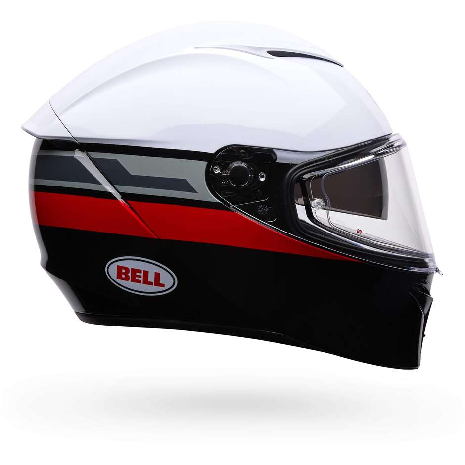 Bell LITHIUM MOTION Motorradhelm Weiß Rot