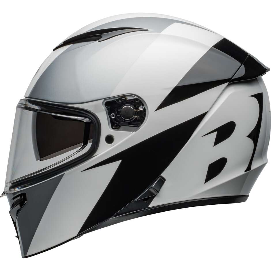 Bell LITHIUM SHEAR Full Face Motorcycle Helmet Silver White