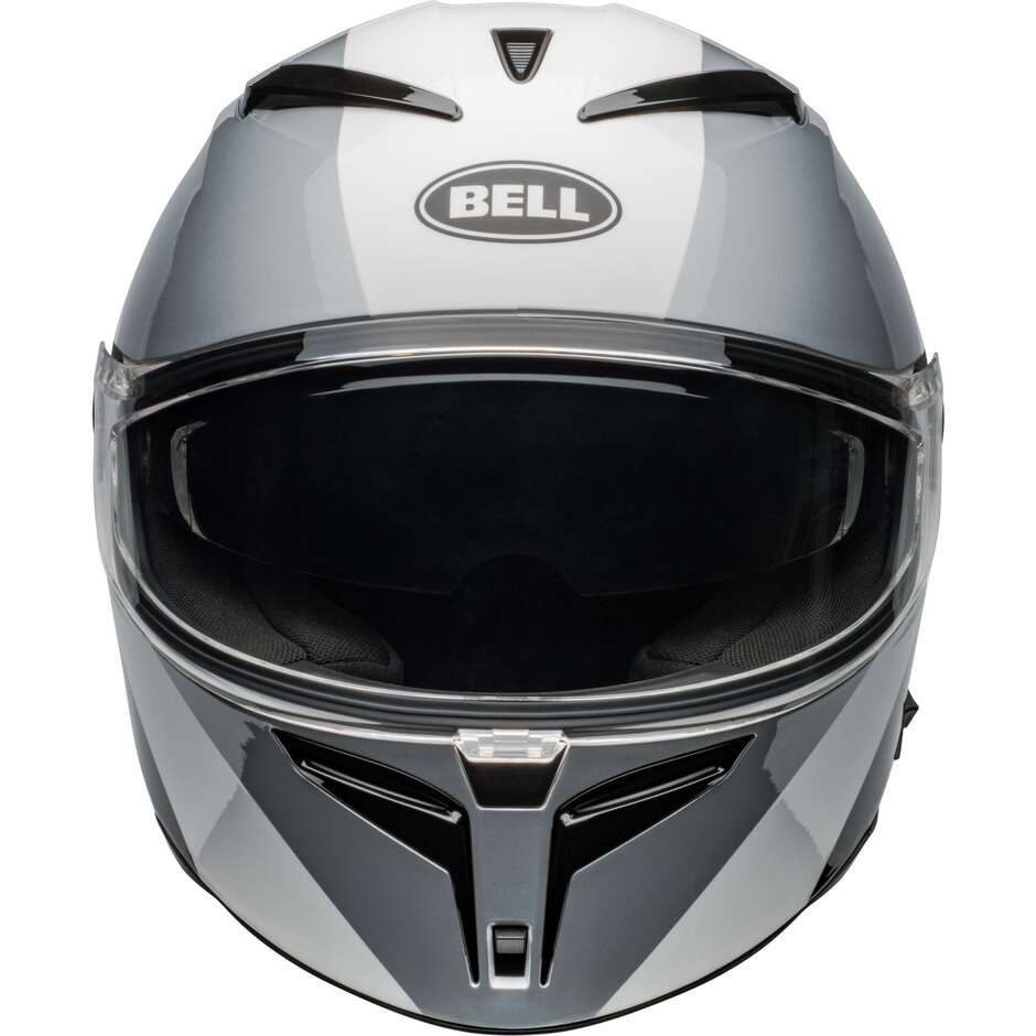 Bell LITHIUM SHEAR Full Face Motorcycle Helmet Silver White