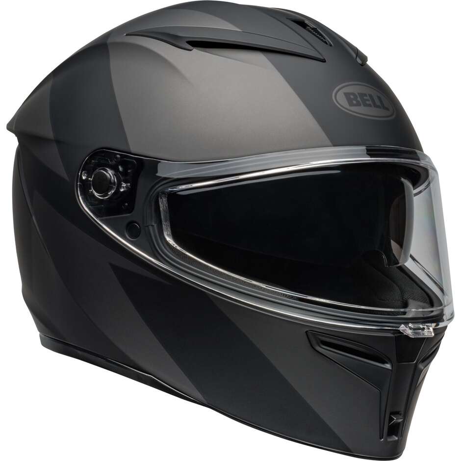 Bell LITHIUM SHEAR Integral-Motorradhelm Mattschwarz Metallic