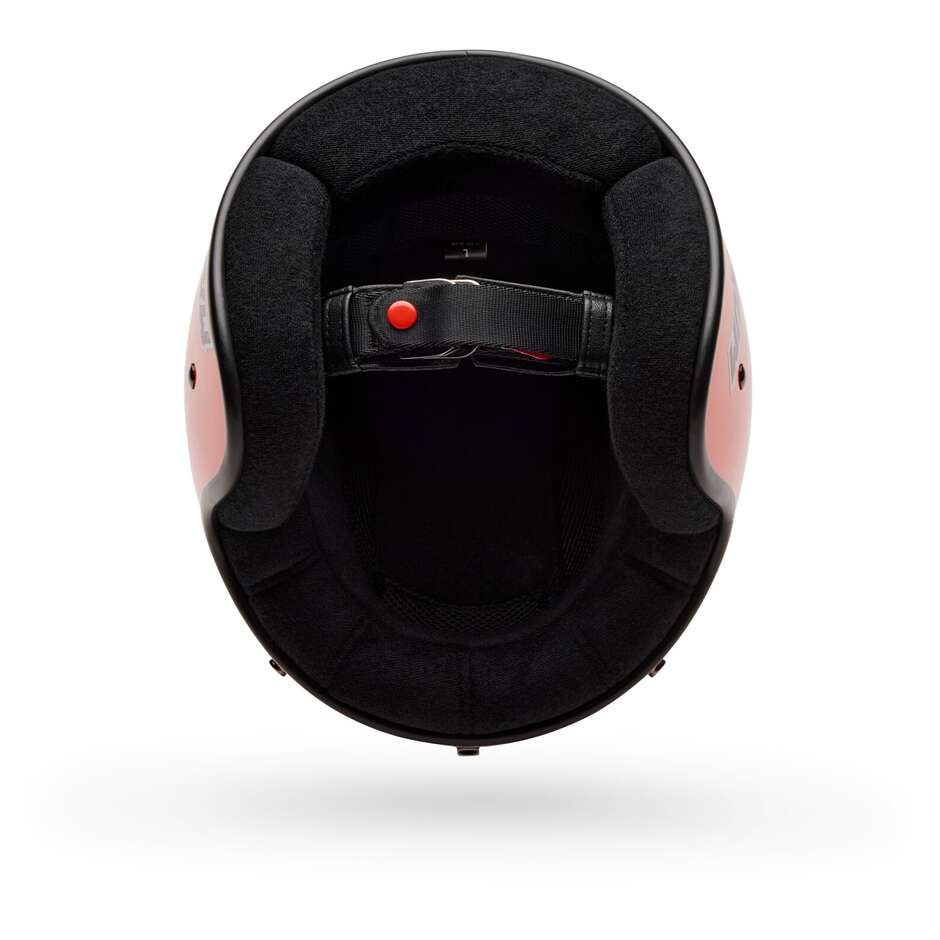 Bell MAGNUM Solid Orange Cafe Racer Motorcycle Helmet