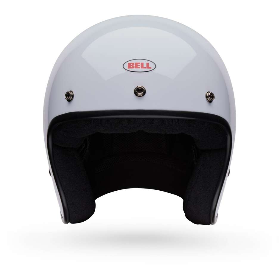 Bell MAGNUM Solid White Cafe Racer Motorradhelm