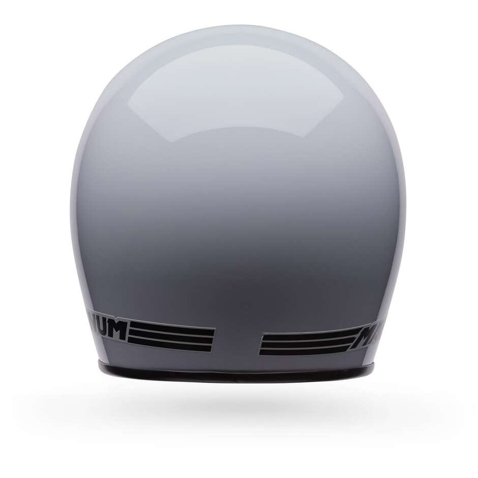 Bell MAGNUM Solid White Cafe Racer Motorradhelm