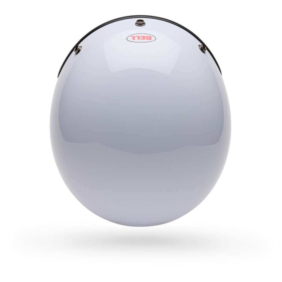 Bell MAGNUM Solid White Cafe Racer Motorradhelm