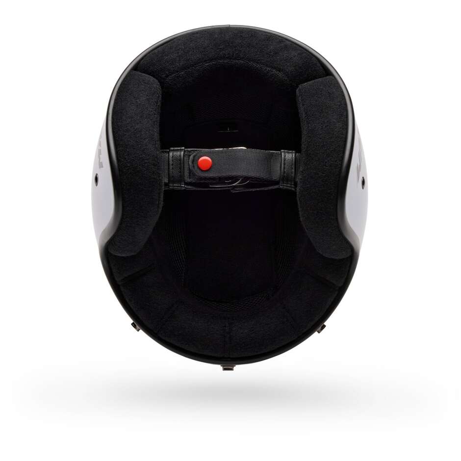 Bell MAGNUM Solid White Cafe Racer Motorradhelm