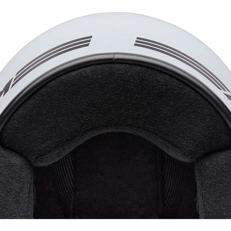 Bell MAGNUM Solid White Cafe Racer Motorradhelm