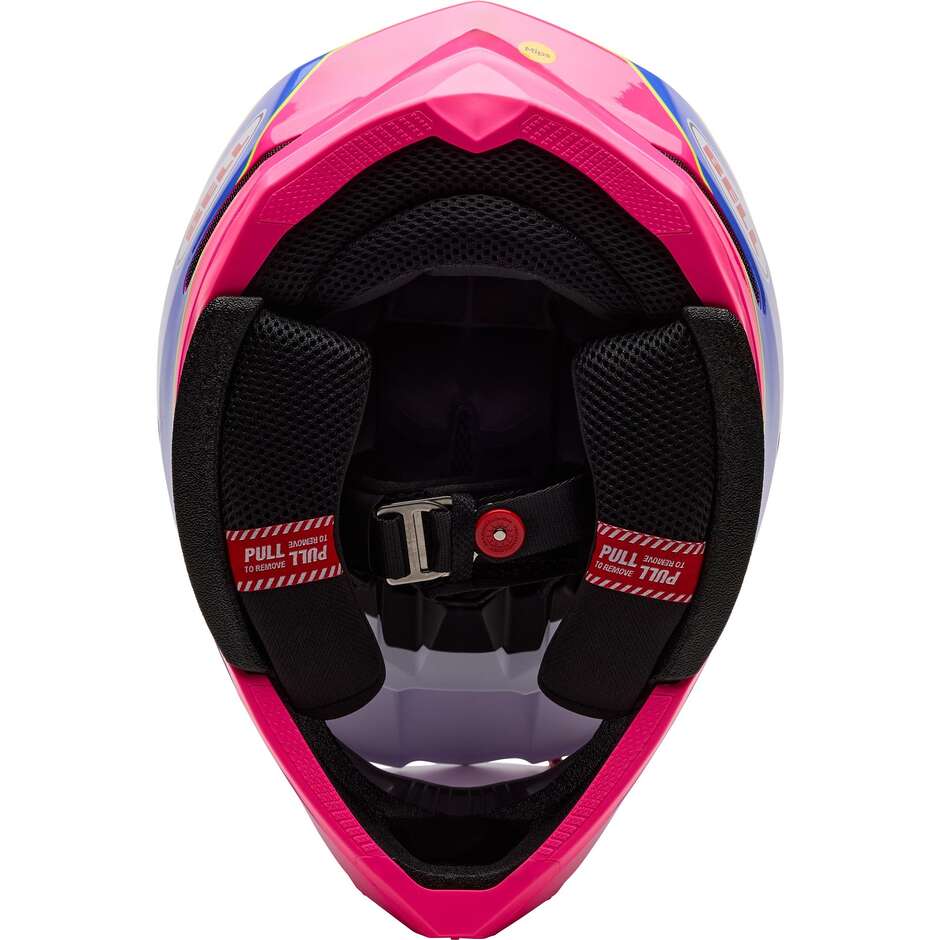 Bell Moto-10 Mips Falcon Cross Enduro Helm weiß rosa