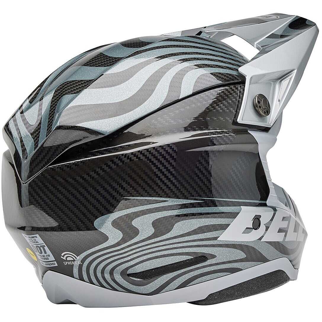 Bell Mag-9 Motorradhelm Offenes Gesicht, Glänzend Schwarz – DOT-zertifiziert, Mit Visiermöglichkeiten