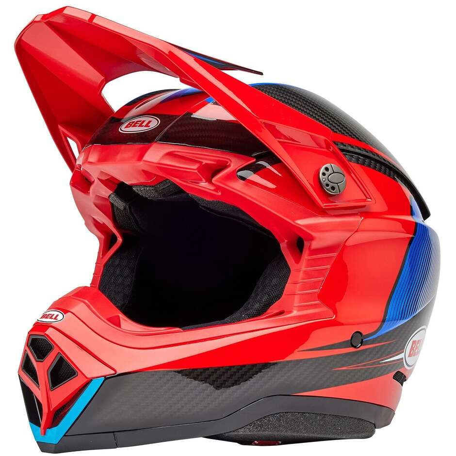 Bell MOTO-10 SPHERICAL EVADE Motocross Enduro Helmet Red Black Gloss