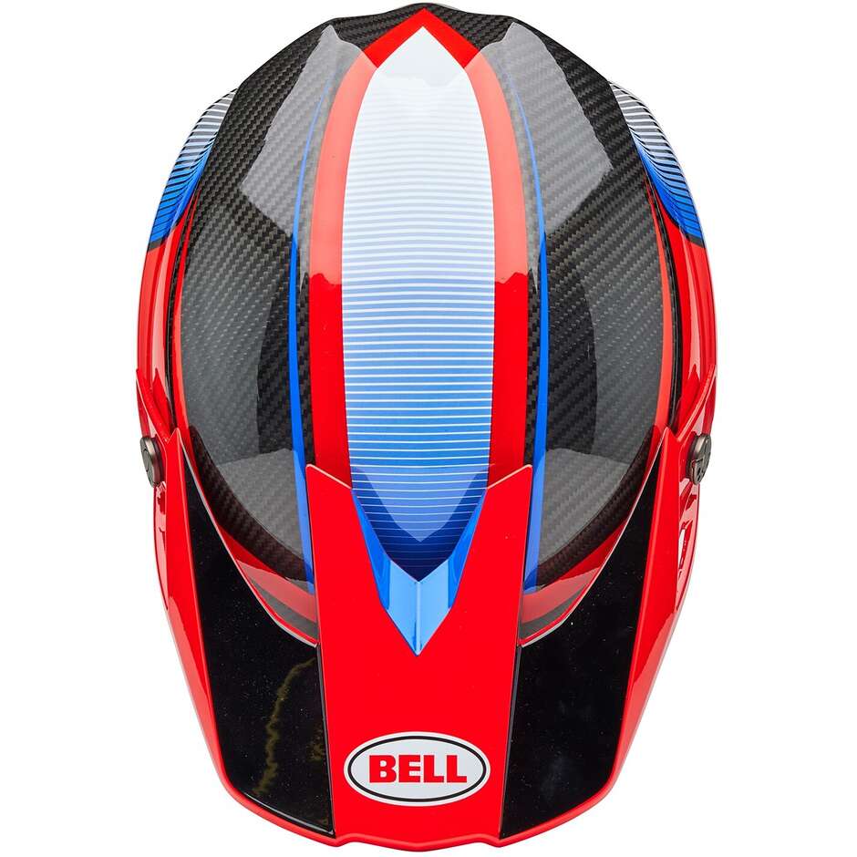Bell MOTO-10 SPHERICAL EVADE Motocross Enduro Helmet Red Black Gloss