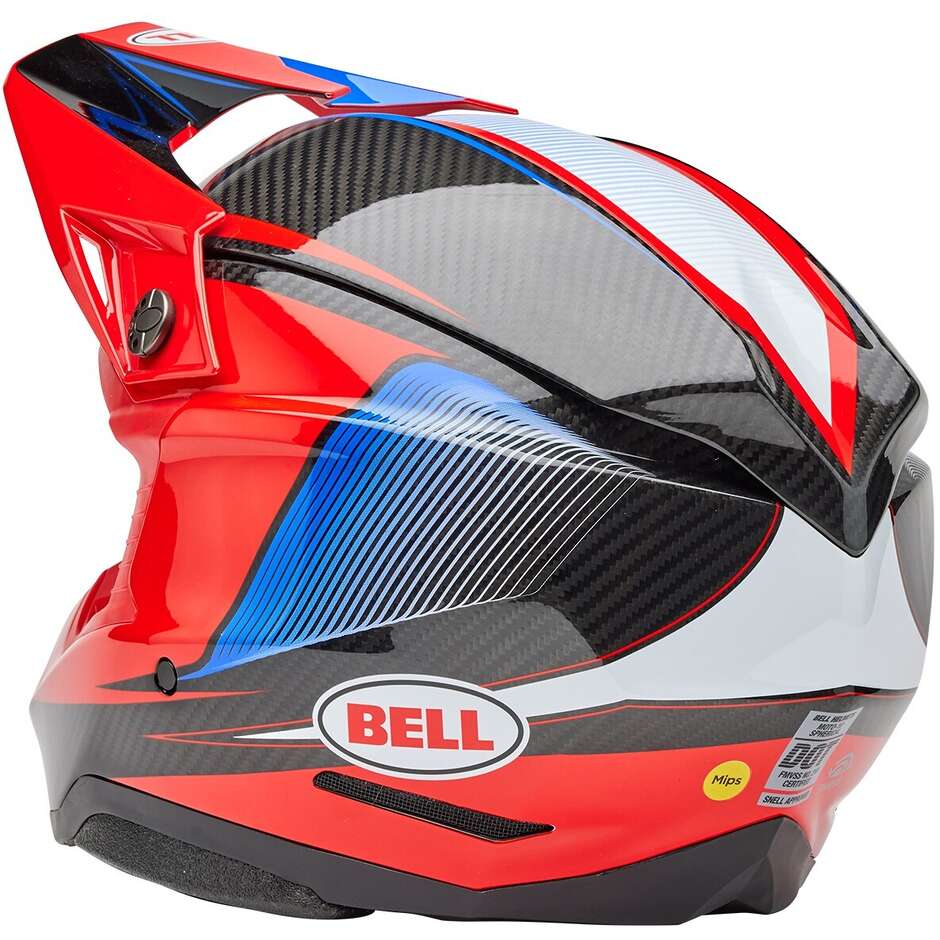 Bell MOTO-10 SPHERICAL EVADE Motocross Enduro Helmet Red Black Gloss