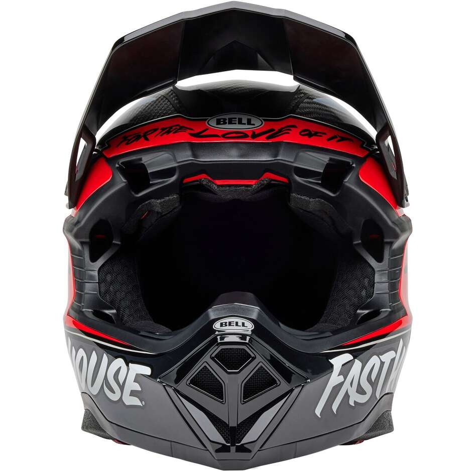 Bell MOTO-10 SPHERICAL FASTHOUSE DITD Cross Enduro Helmet Grey Red
