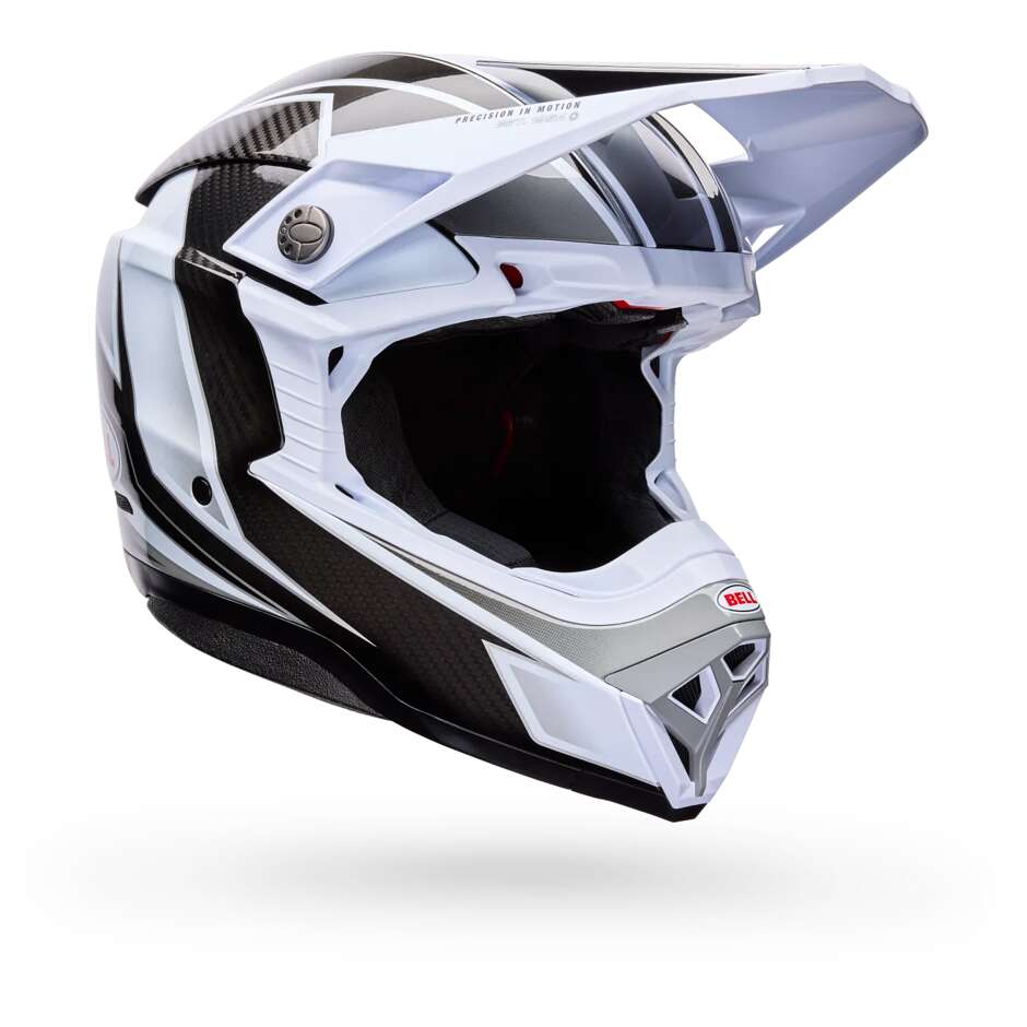 Bell Moto-10 Spherical GRID Cross Enduro Motorcycle Helmet White Black