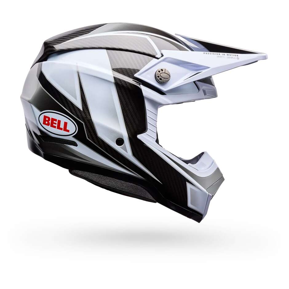 Bell Moto-10 Spherical GRID Cross Enduro Motorcycle Helmet White Black