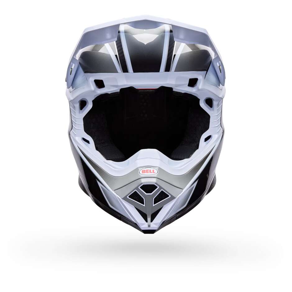 Bell Moto-10 Spherical GRID Cross Enduro Motorcycle Helmet White Black