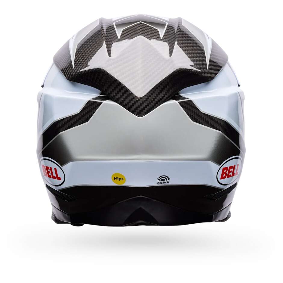 Bell Moto-10 Spherical GRID Cross Enduro Motorcycle Helmet White Black