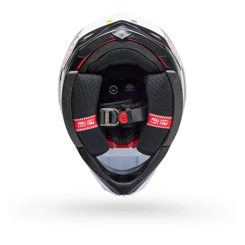Bell Moto-10 Spherical GRID Cross Enduro Motorcycle Helmet White Black