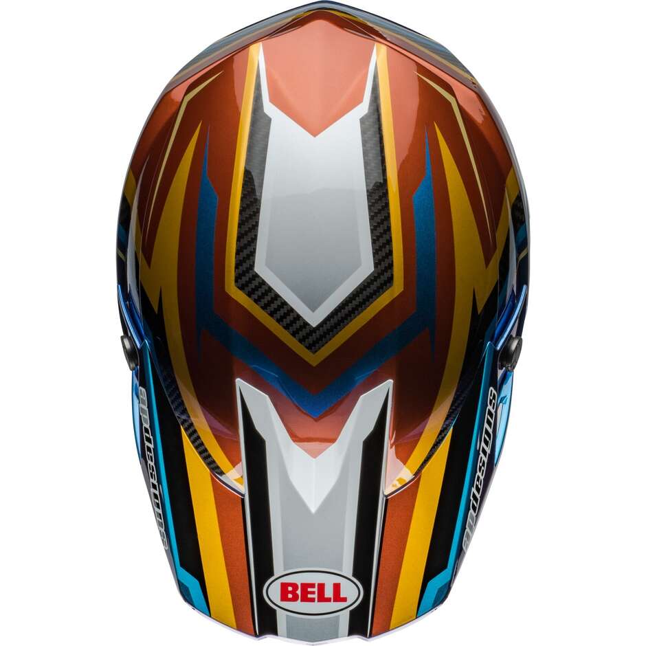 BELL MOTO-10 SPHERICAL TOMAC24 Cross Enduro Motorcycle Helmet White Gold