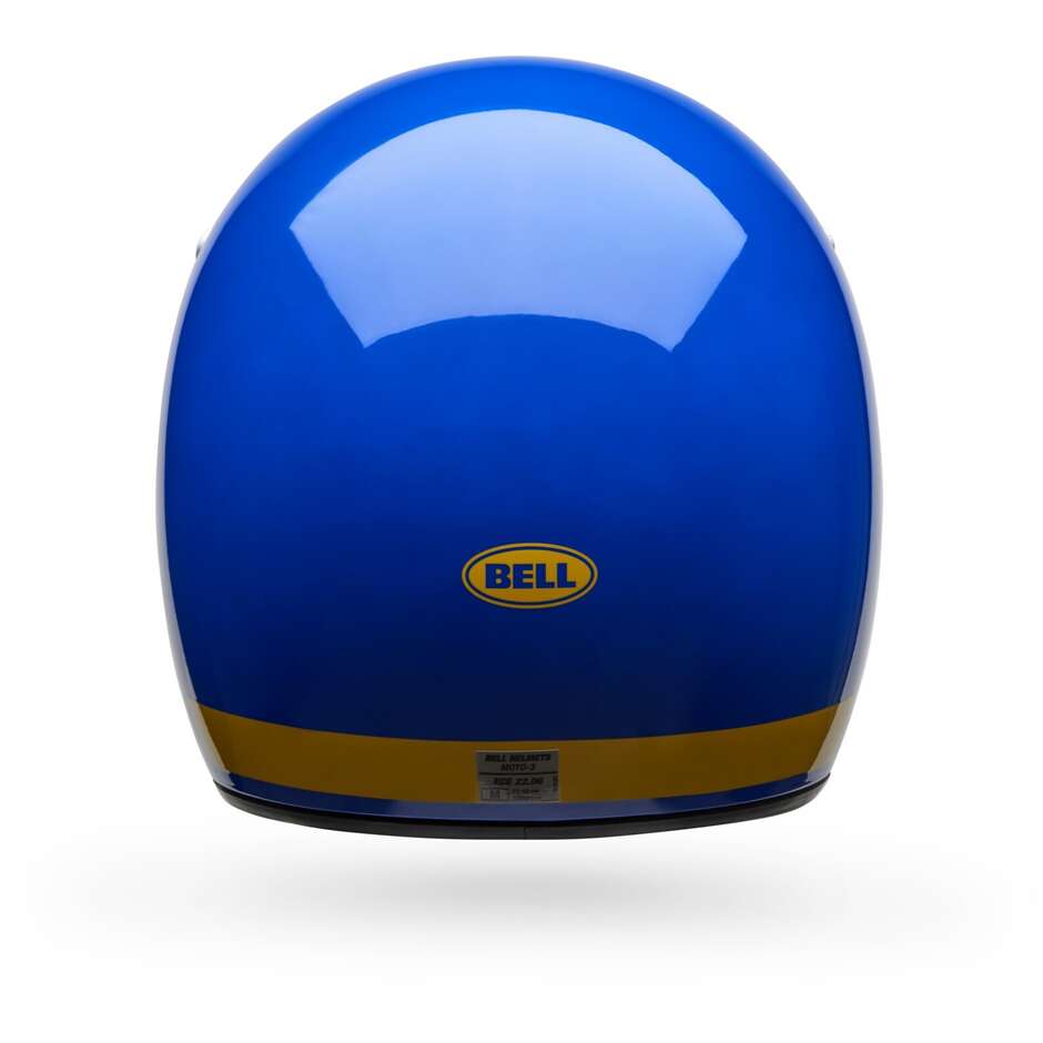 Bell Moto-3 Classic Custom Integralhelm, Blau