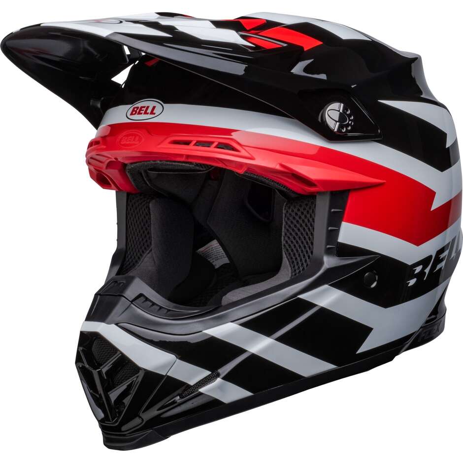 Bell MOTO-9s BANSHEE Cross Enduro Motorcycle Helmet Black Red