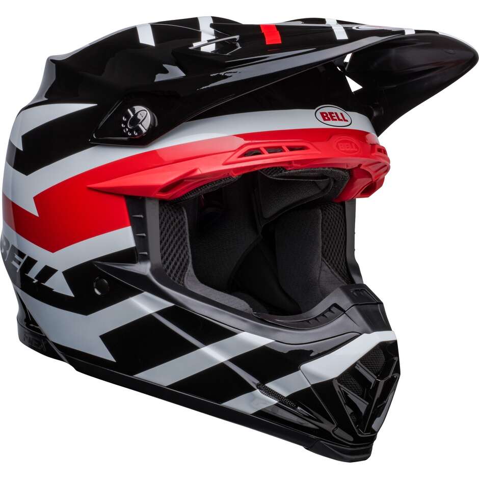 Bell MOTO-9s BANSHEE Cross Enduro Motorcycle Helmet Black Red