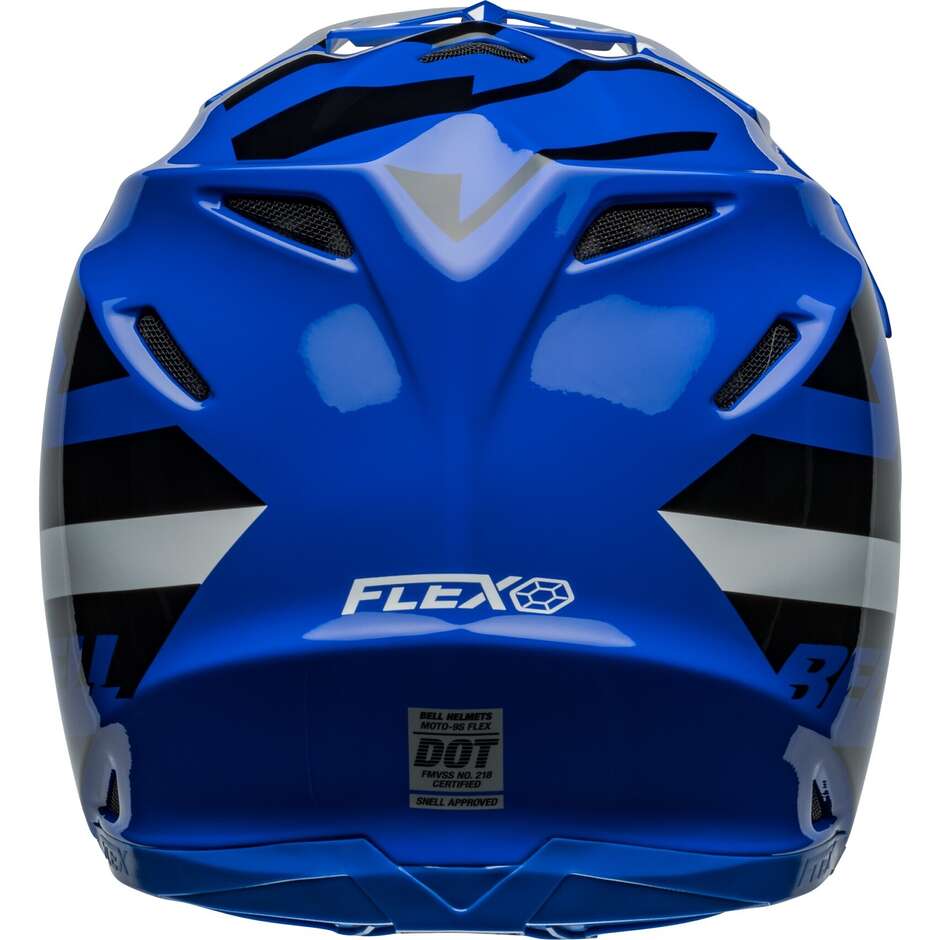 BELL MOTO-9S FLEX BANSHEE Cross Enduro Motorcycle Helmet Blue White
