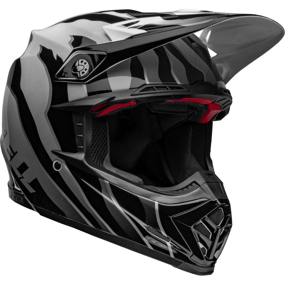 Bell MOTO-9s FLEX CLAW Cross Enduro Motorcycle Helmet Black White