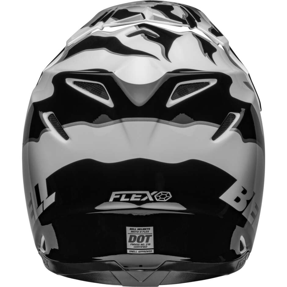 Bell MOTO-9s FLEX CLAW Cross Enduro Motorcycle Helmet Black White