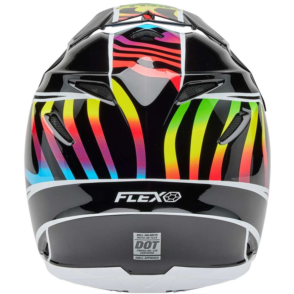 Bell MOTO-9S FLEX DRIFT Motocross Enduro Helmet Black MULTICOLOR Gloss
