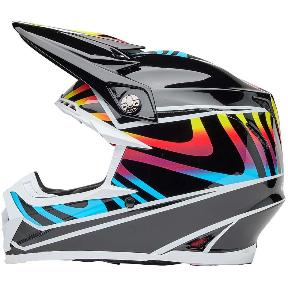 Bell MOTO-9S FLEX DRIFT Motocross Enduro Helmet Black MULTICOLOR Gloss