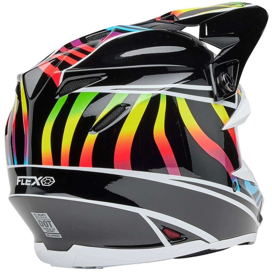 Bell MOTO-9S FLEX DRIFT Motocross Enduro Helmet Black MULTICOLOR Gloss