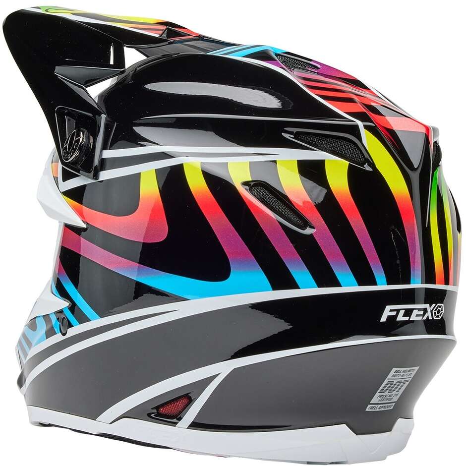 Bell MOTO-9S FLEX DRIFT Motocross Enduro Helmet Black MULTICOLOR Gloss