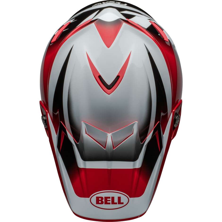 BELL MOTO-9S FLEX RAIL Cross Enduro Motorcycle Helmet Red White