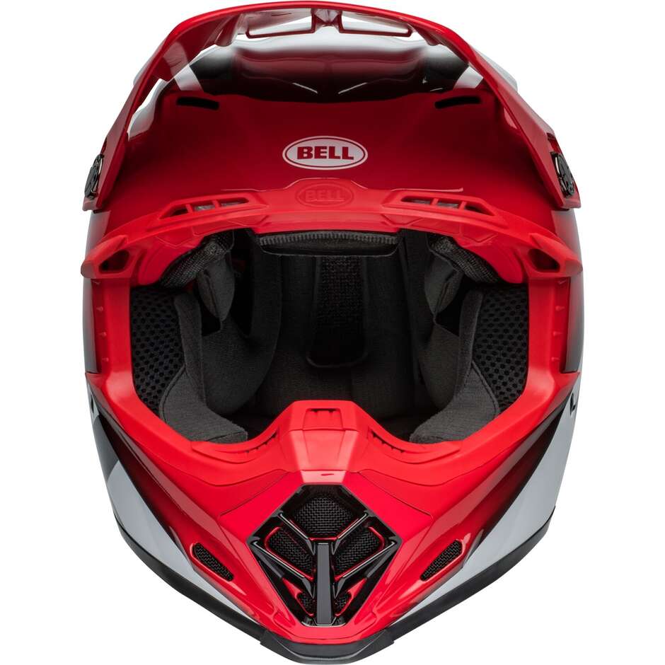 BELL MOTO-9S FLEX RAIL Cross Enduro Motorradhelm Rot Weiß