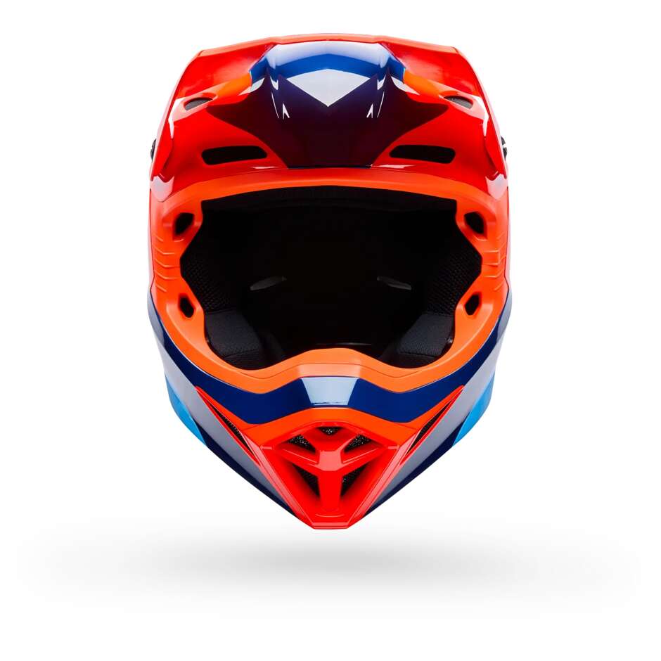 Bell MX-10 Mips Youth Wave Orange/Blue Cross Enduro Motorcycle Helmet