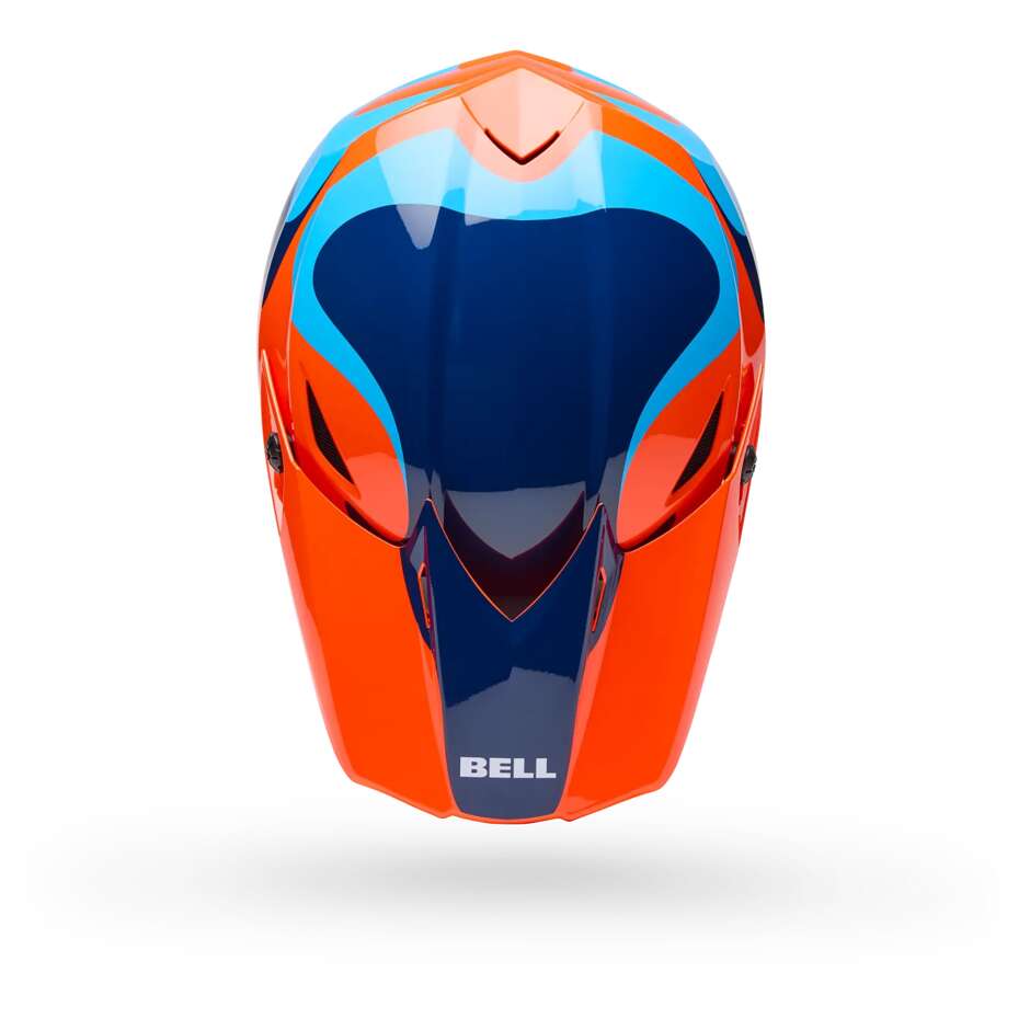 Bell MX-10 Mips Youth Wave Orange/Blue Cross Enduro Motorcycle Helmet